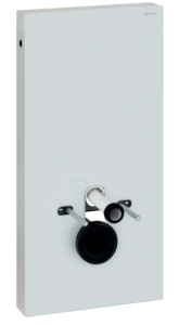 Geberit Monolith Moduł sanitarny wys.101 cm do miski WC wiszącej kolor imitacja betonu/boki czarne