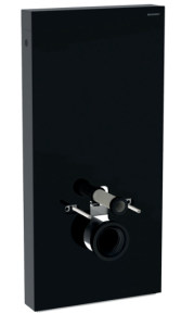 Geberit Monolith Plus Moduł sanitarny do miski WC wiszącej 101 cm kolor czarny/boki czarne