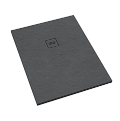 Schedline Brodzik kompozytowy Stabilsound Plus Protos Grey Stone 100x180x4 cm, prostokątny