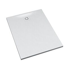 Schedline Brodzik kompozytowy Stabilsound Plus Magnific White Stone 80x100x4 cm, prostokątny