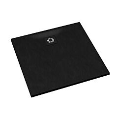 Schedline Brodzik kompozytowy Stabilsound Plus Magnific Black Stone 90x90x3,5 cm, kwadratowy