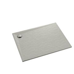 Schedline Brodzik kompozytowy Stabilsound Plus Libra Cement Stone 90x160x4 cm, prostokątny