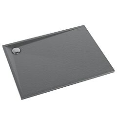 Schedline Brodzik kompozytowy Stabilsound Plus Libra Anthracite Stone 90x160x4 cm, prostokątny