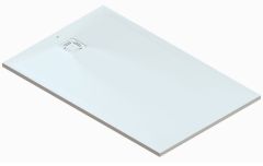Vitalle Palo by Roca Brodzik prostokątny konglomeratowy biały 90x120 cm 