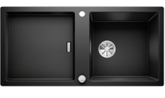 Blanco Adon XL 6 S Silgranit PuraDur Czarny odwracalny, korek automatyczny 