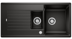 Blanco Zia 6 S Compact PuraDur Czarny odwracalny, korek automatyczny 
