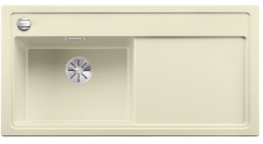 Blanco Zenar XL 6 S  Sligranit PuraDur Jaśmin lewa , korek automatyczny, deska jesionowa
