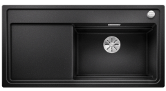 Blanco Zenar XL 6 S Steamer SystemPlus Silgranit PuraDur Antracyt prawa, korek automatyczny, deska jesionowa