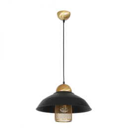 Milagro  Bjorn black lampa wiszaca 1xe27