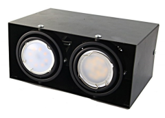 Milagro lampa sufitowa blocco czarna 2x7w gu10 led