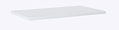 ELITA Blat pełny White PVC (120/49,40cm)