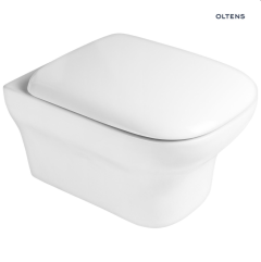 Oltens Gulfoss Miska WC wisząca PureRim z deską wolnoopadającą biała