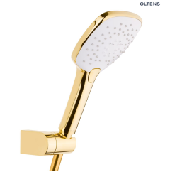 Oltens Driva EasyClick (S) Gide zestaw prysznicowy złoty połysk/biały