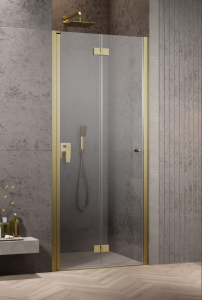 Radaway Nes Brushed Gold DWB Drzwi prysznicowe lewe 80 cm profil złoto szczotkowane