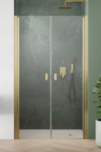 Radaway Nes Brushed Gold DWD I Drzwi prysznicowe 110 cm profil złoty szczotkowany