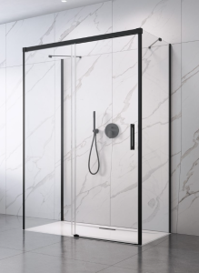 Radaway Idea Black KDJ+S Kabina prostokątna 100L+70R+70L cm profil czarny
