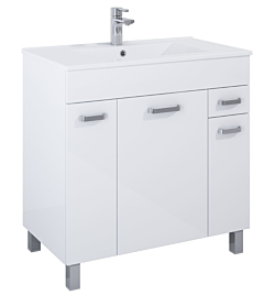ELITA SUNN Komplet umywalka z szafką 813 x 465 x 821 mm biały połysk