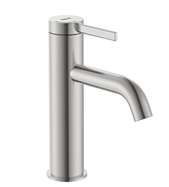 Roca Ona Bateria umywalkowa z korkiem click-clack, Cold Start Inox