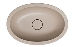Omnires SHELL M+ Umywalka podblatowa, 48 x 31 cm dune beige mat
