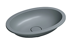 Omnires SHELL M+ Umywalka podblatowa, 48 x 31 cm ash grey mat