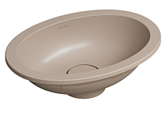Omnires SHELL M+ umywalka podblatowa, 38 x 25 cm dune beige mat