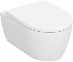 GEBERIT iCon Miska WC wisząca wirowa TurboFlush z deską 35.5 x 53 cm biała