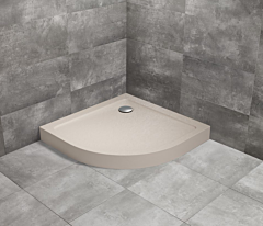 Radaway Doros A Compact Stone Brodzik półokrągły 80x80 Kaszmirowy