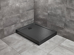 Radaway Doros F Compact brodzik 90x70 prostokątny Stone Czarny