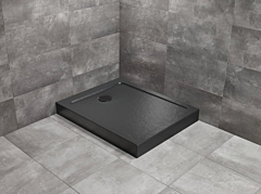 Radaway Doros F Compact brodzik 160x90 prostokątny Stone Czarny