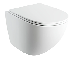 OTTAWA COMFORT  Miska WC wisząca SILENT POWER™ z deską wolnoopadającą, 54 x 37 cm biały mat