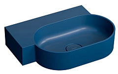 Omnires OVO M+ Umywalka umywalka nablatowa/wisząca lewa 55 x 38 cm midnight blue mat