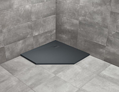 Radaway KYNTOS PT brodzik 90x90 pięciokątny antracyt