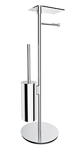 Omnires Modern Project Stojak na papier i szczotkę toaletową z półką chrom połysk