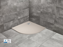 Radaway KYNTOS A Brodzik półokrągły 80x80 cm kaszmirowy