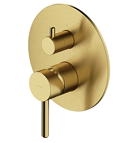 Omnires Y element natynkowy baterii prysznicowej 2-wyjściowej mosiądz szczotkowany