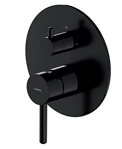 Omnires Y element natynkowy baterii prysznicowej 2-wyjściowej czarny półmat