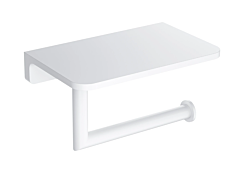 Omnires MODERN PROJECT  uchwyt na papier toaletowy z półką biały mat