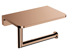 Omnires MODERN PROJECT  uchwyt na papier toaletowy z półką miedź połysk