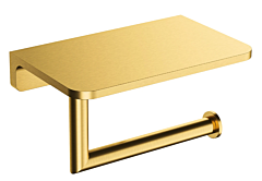 Omnires MODERN PROJECT  uchwyt na papier toaletowy z półką złoty szczotkowany