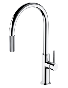 Omnires SWITCH  |  bateria kuchenna z wyciąganą wylewką do zest. filtr. chrom połysk