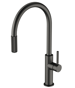 Omnires SWITCH  |  bateria kuchenna z wyciąganą wylewką do zest. filtr. grafit szczotkowany