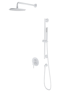 Omnires Y system prysznicowy podtynkowy, 2-wyjściowy biały mat