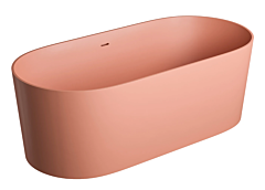 Omnires OVO M+ wanna wolnostojąca z przelewem 160 x 75 cm coral mat