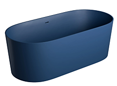 Omnires OVO M+ wanna wolnostojąca z przelewem 160 x 75 cm midnight blue mat
