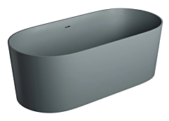 Omnires OVO M+ wanna wolnostojąca z przelewem 160 x 75 cm ash grey mat