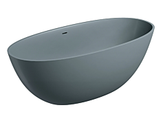 OMNIRES SHELL M+ wanna wolnostojąca z przelewem, 160 x 75 cm ash grey mat