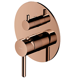 Omnires Y element natynkowy baterii prysznicowo-wannowej 3-wyjściowej miedź połysk