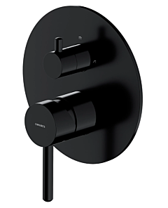 Omnires Y element natynkowy baterii prysznicowo-wannowej 3-wyjściowej czarny półmat