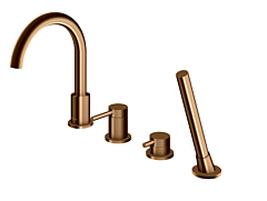 Kohlman Axel Bateria nawannowa 4 otworowa miedź szczotkowana