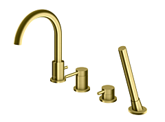 Kohlman Axel Bateria nawannowa 4 otworowa złoto szczotkowane